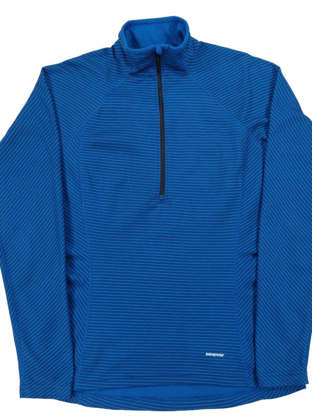 Patagonia Capilene Perfomance Baselayer Womens Medium, Blue Quarter Zip Sweater